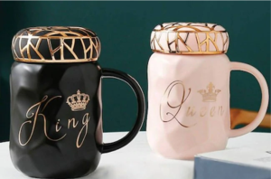 King And Queen Couple Mug-3