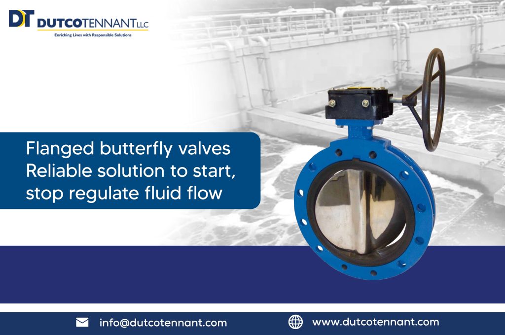 Flanged butterfly valves